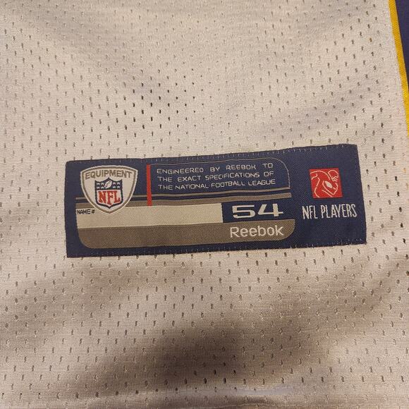 Reebok EJ E.J. Henderson #56 Minnesota Vikings Jersey Mens Sz 54 White Stitched - Picture 3 of 10